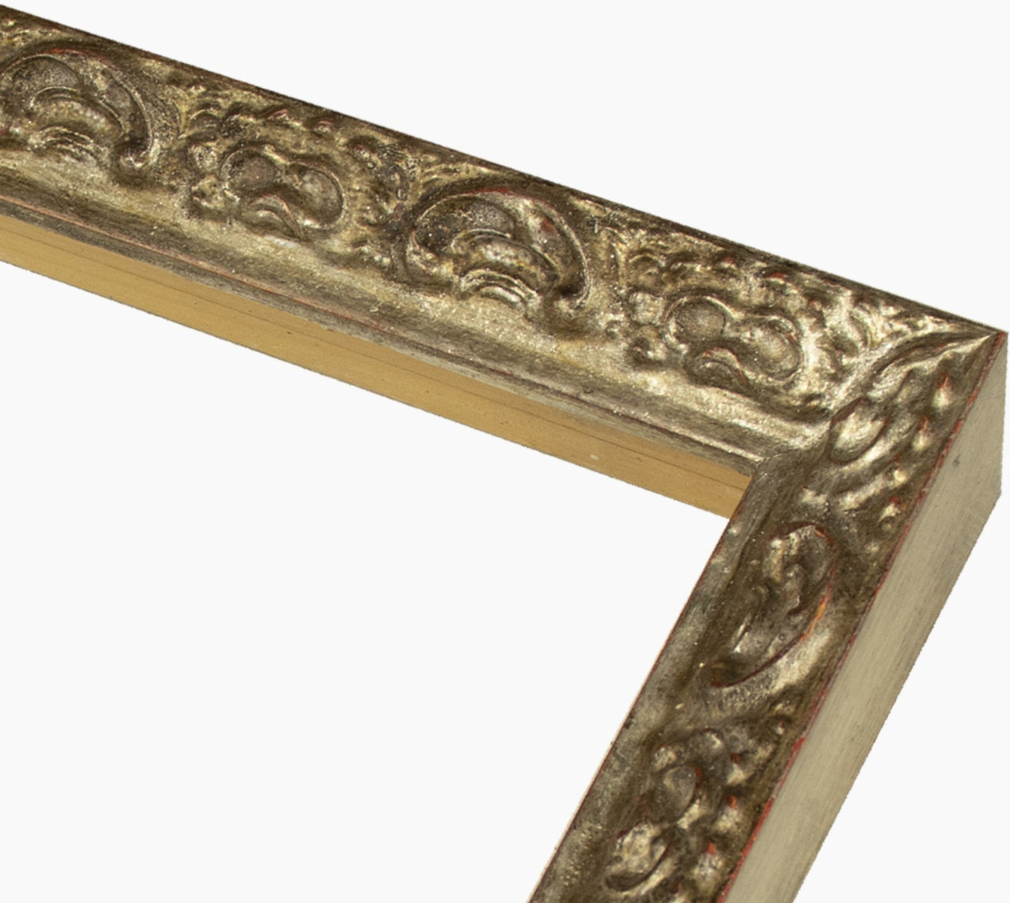 426.231 cadre en bois à la feuille d'argent antique mesure de profil 26x42 mm Lombarda cornici S.n.c.