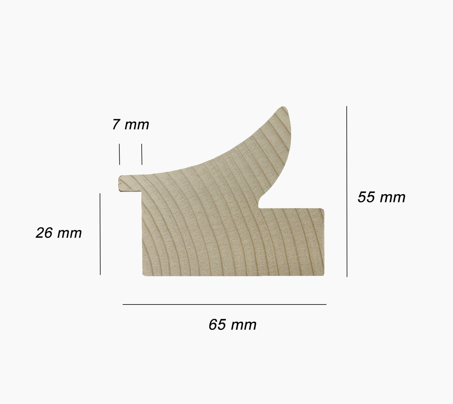 Cadre argent et blanc en bois sur mesure 446.7998