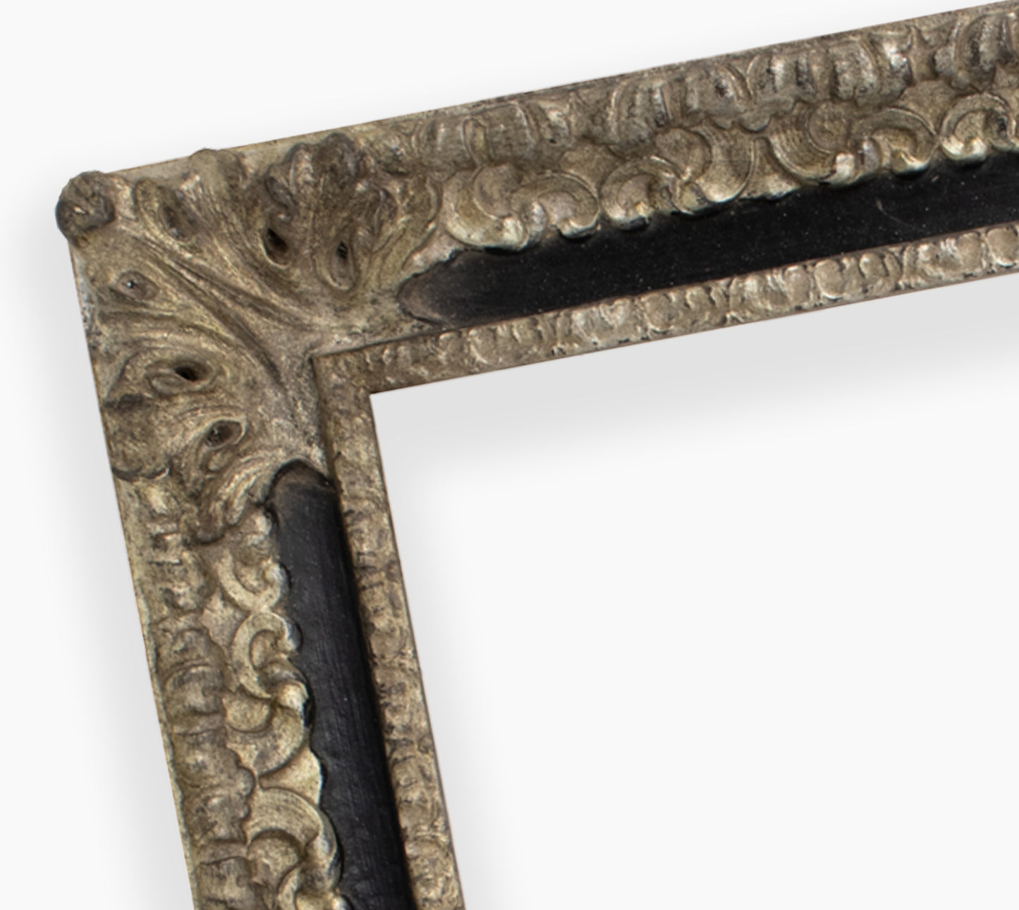 Miroirs ancien sur mesure noir et argent cor.4480.602