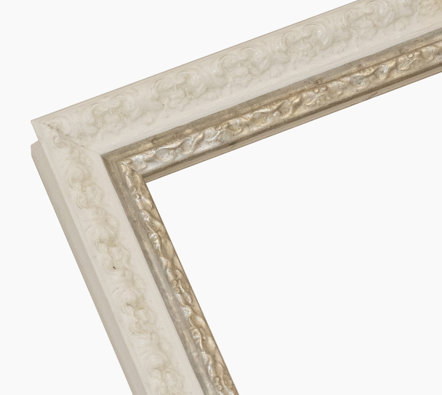 Picture frame white with silver 495.998