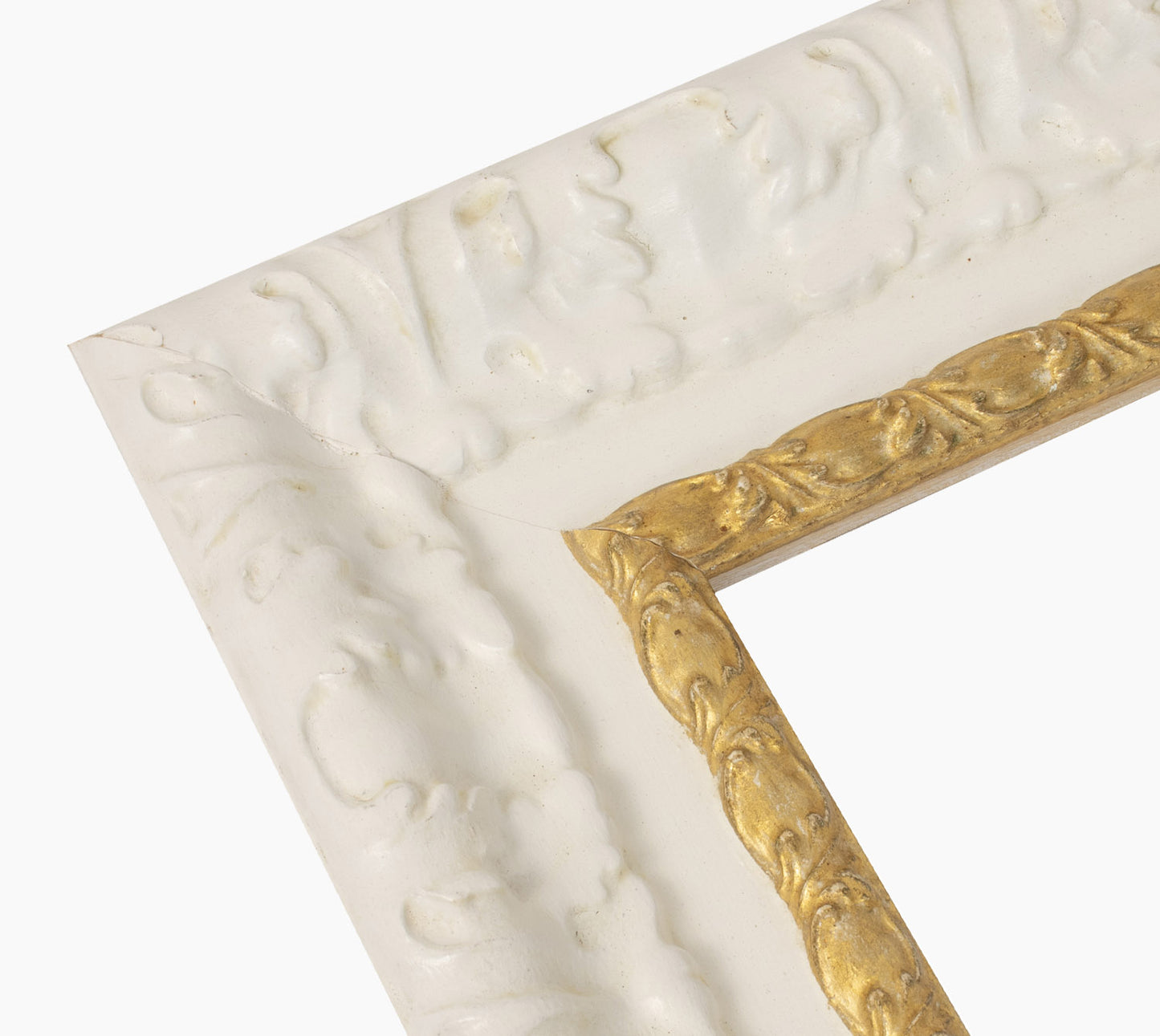 Picture frame white with gold 4980.997