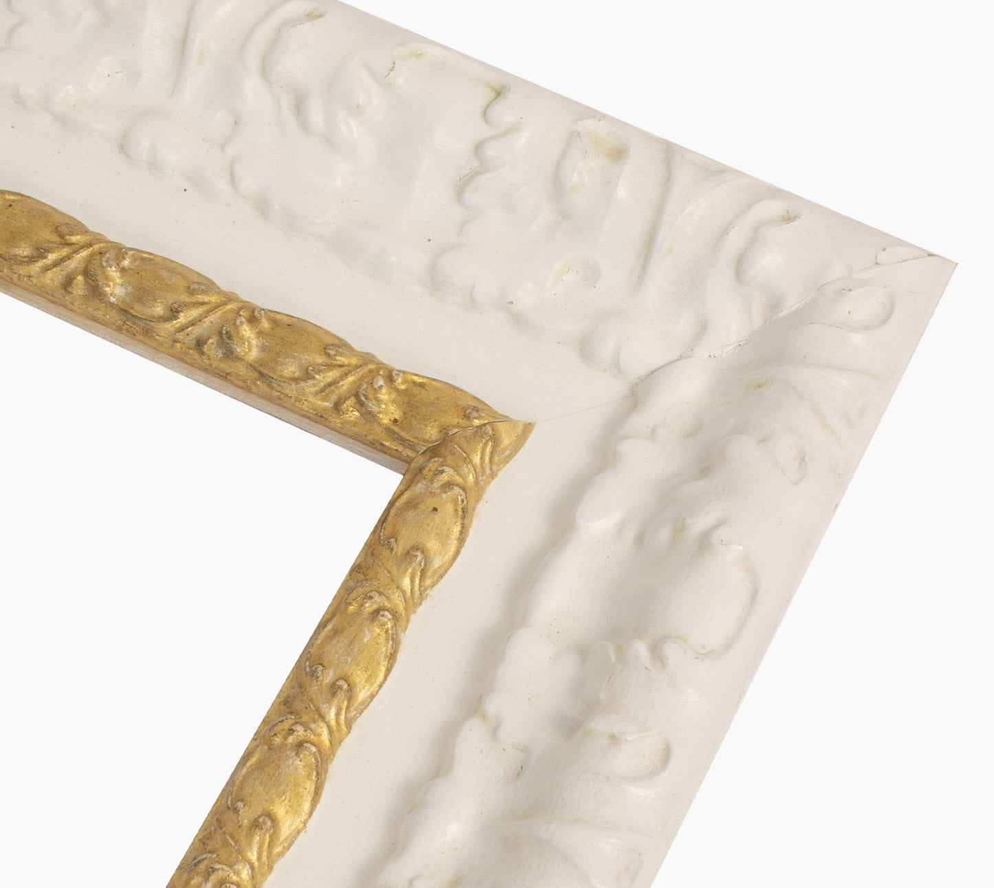Picture frame white with gold 4980.997