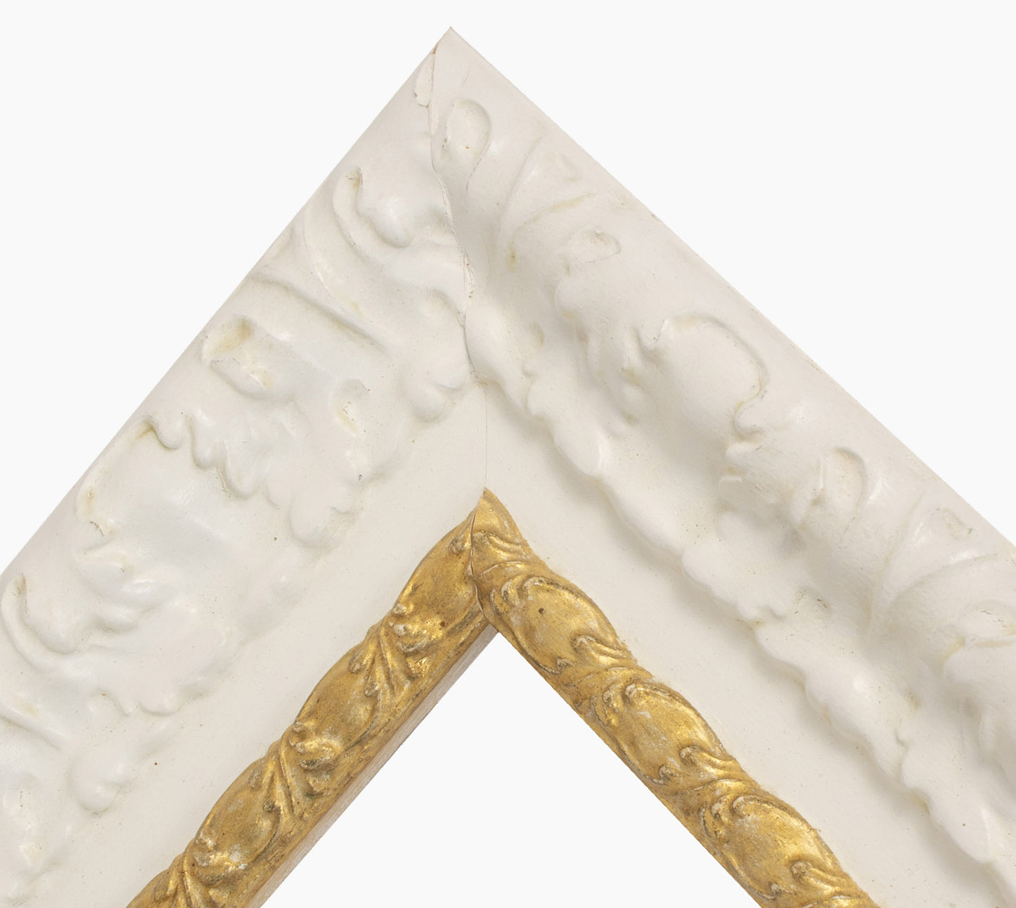 Picture frame white with gold 4980.997