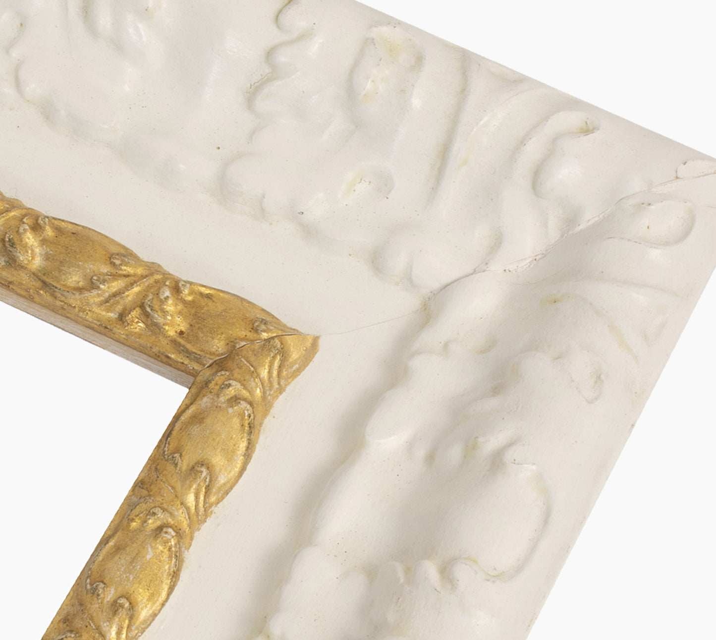 Picture frame white with gold 4980.997