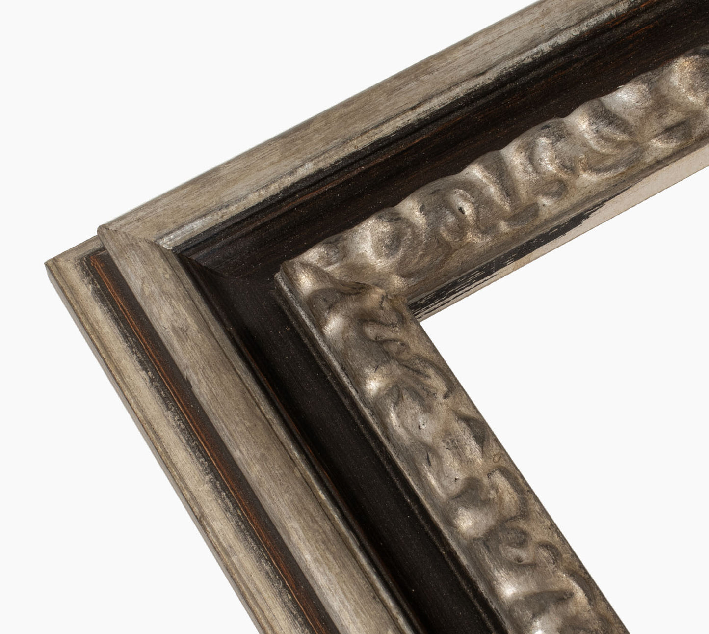 Custom wooden black and silver frame 506.8602