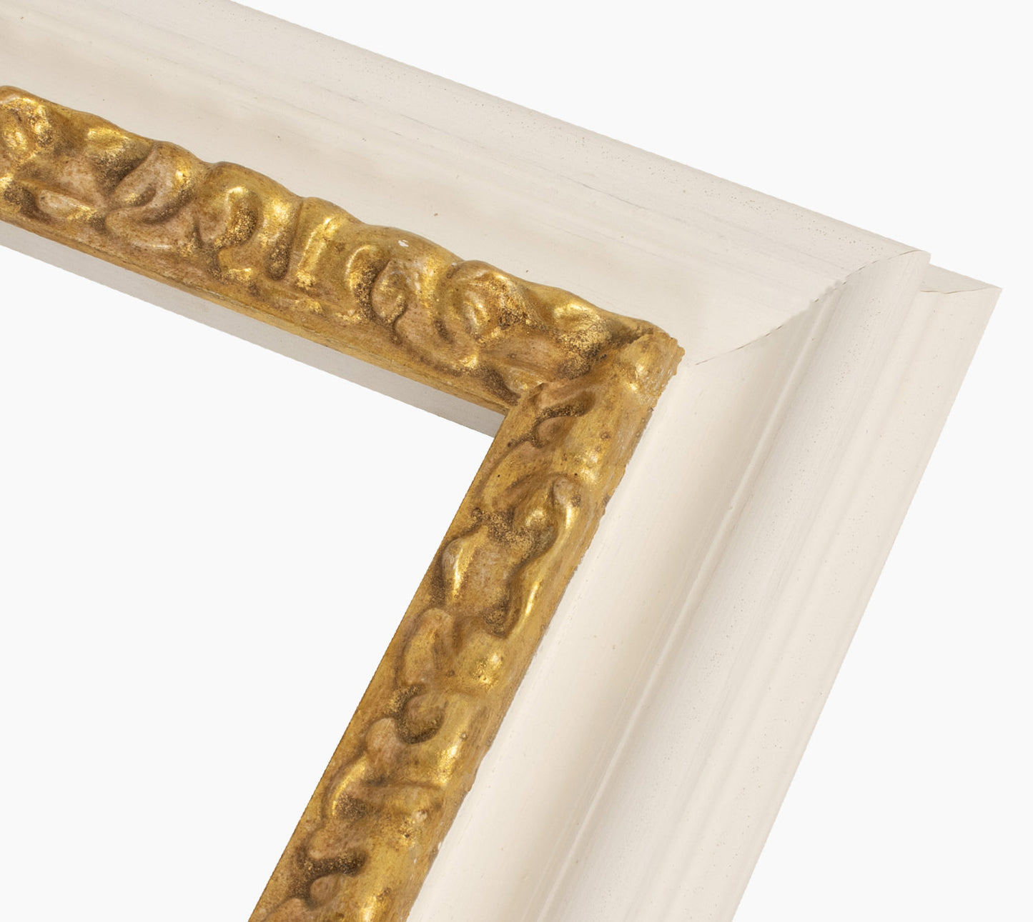 Custom white gold wire wooden frame 506.997