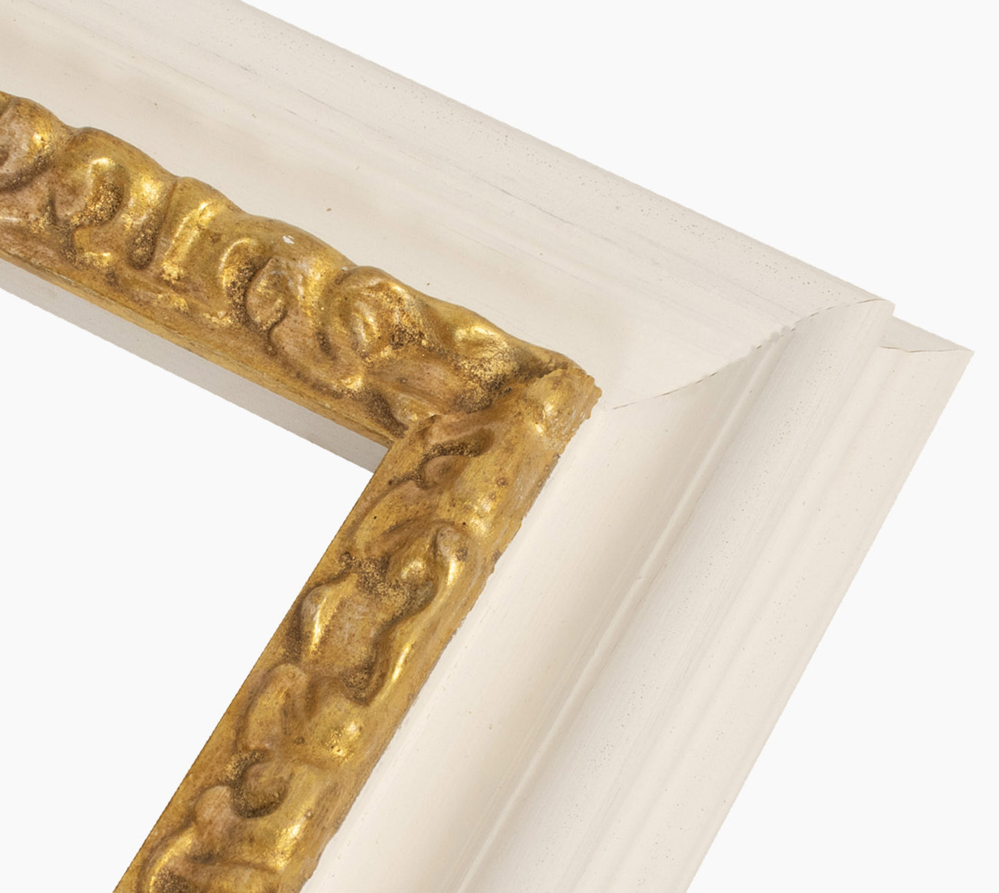 Custom white gold wire wooden frame 506.997