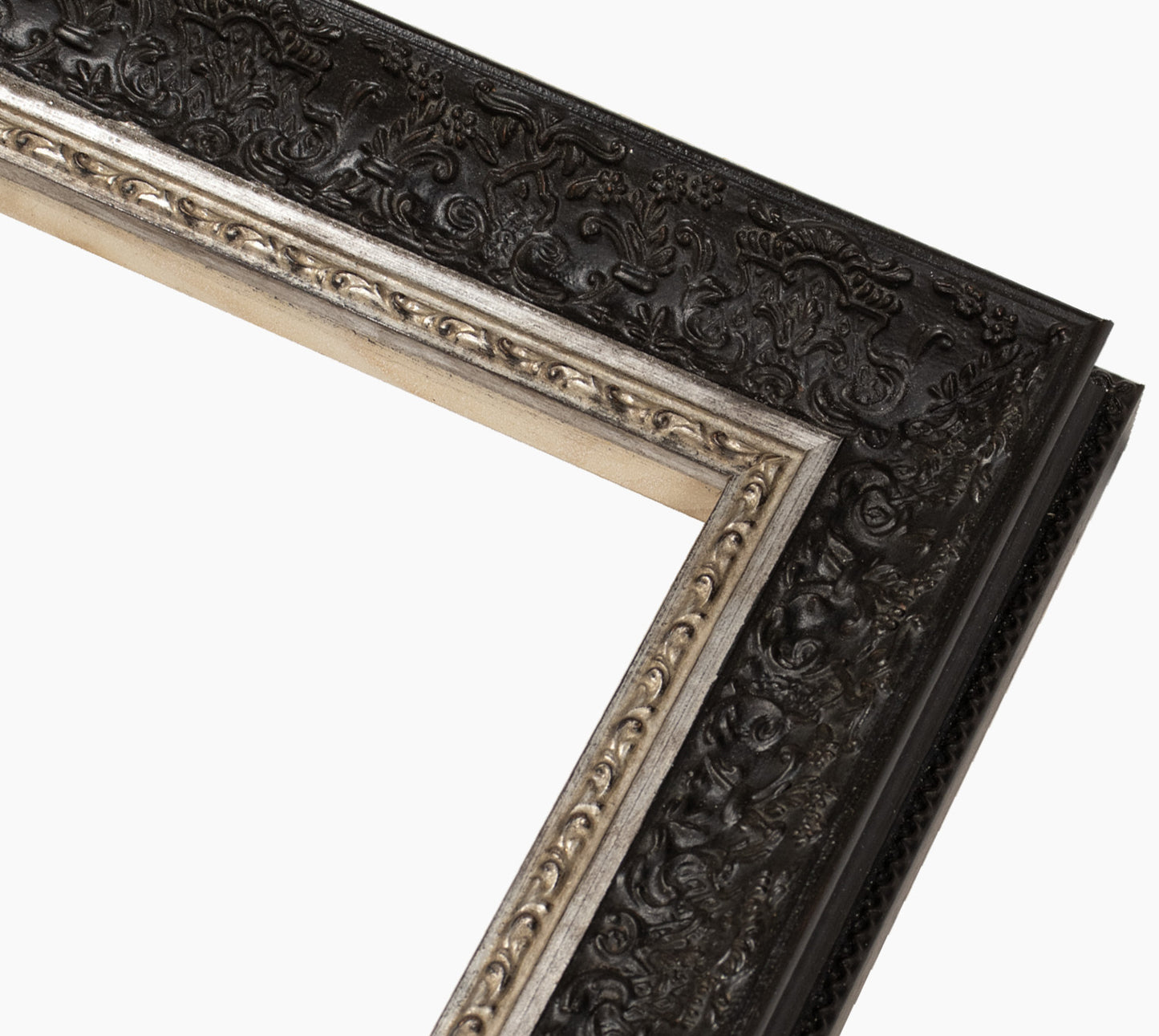 Picture frame baroque black and silver 731.602
