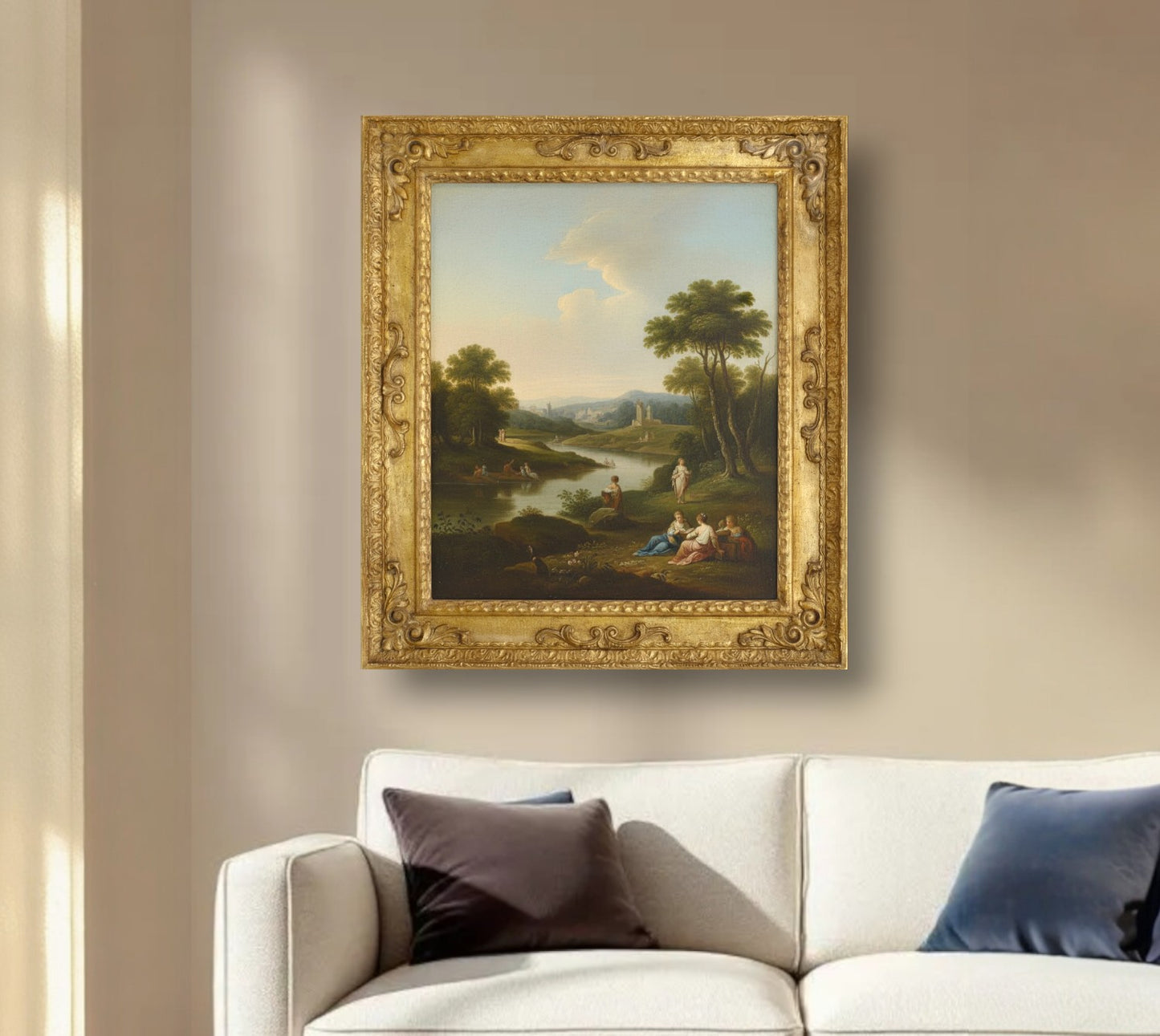 COR.743.010 cadre baroque a la feuille d'or