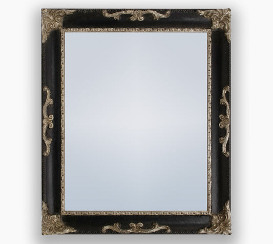 Miroirs ancien sur mesure noir et argent cor.620.602