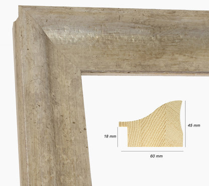 Custom wooden silver frame 345.011