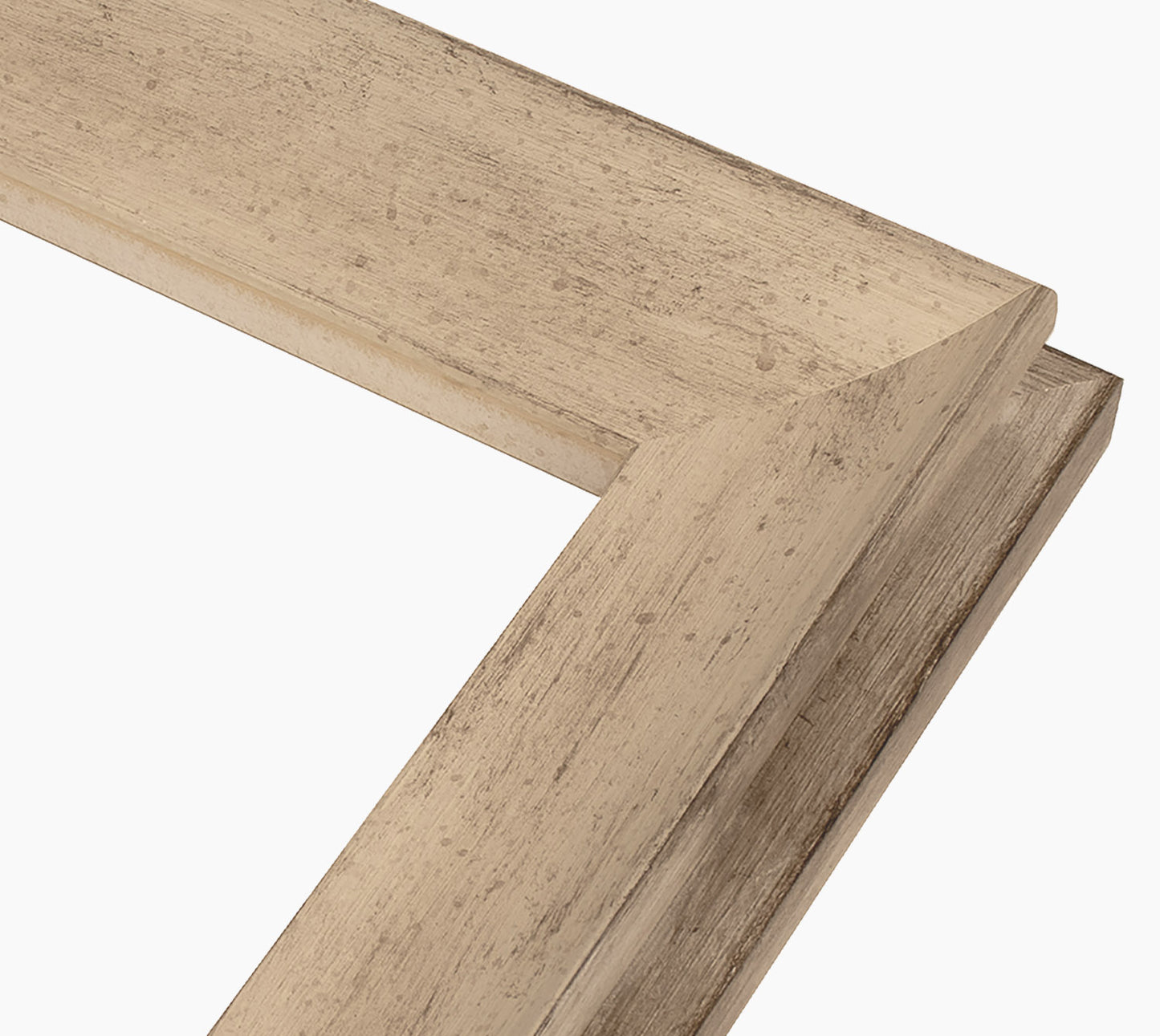 Custom wooden frame dove gray with silver 446.2040