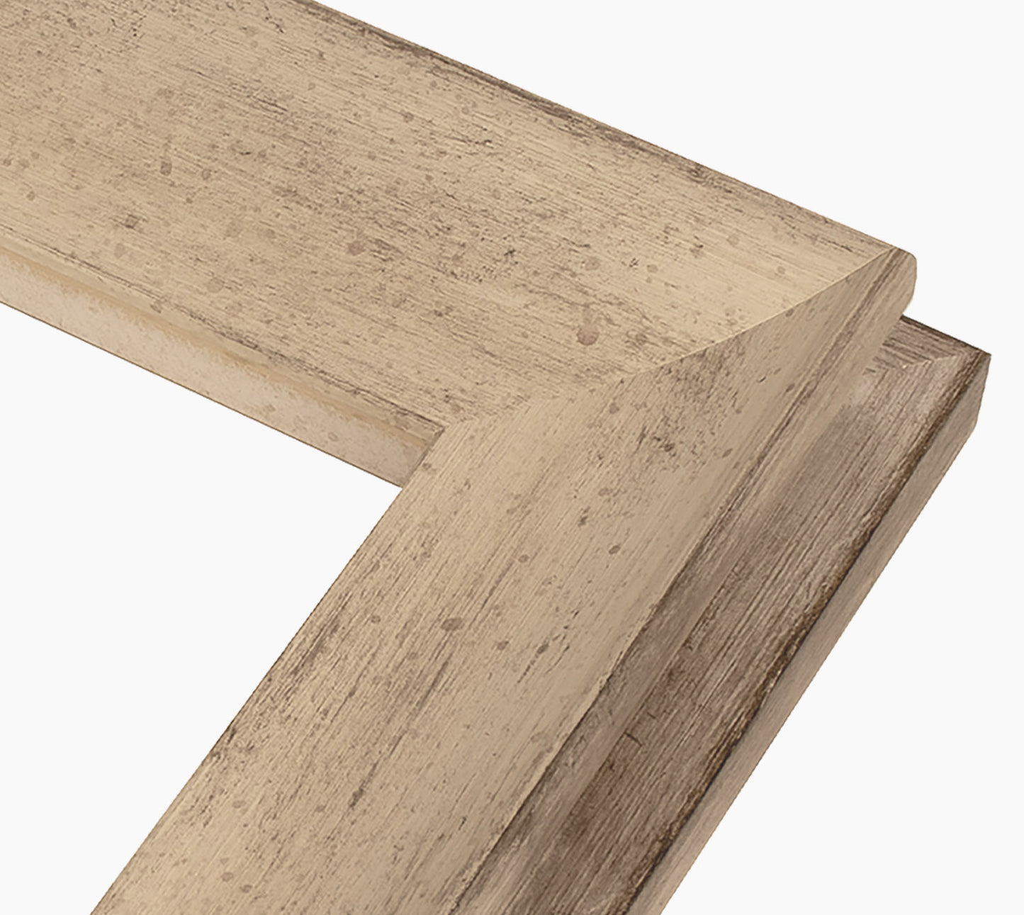 Custom wooden frame dove gray with silver 446.2040