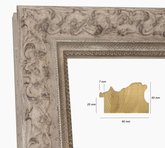 Picture frame gray and silver 4497.3040