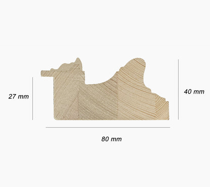 Custom wooden money frame 506.011