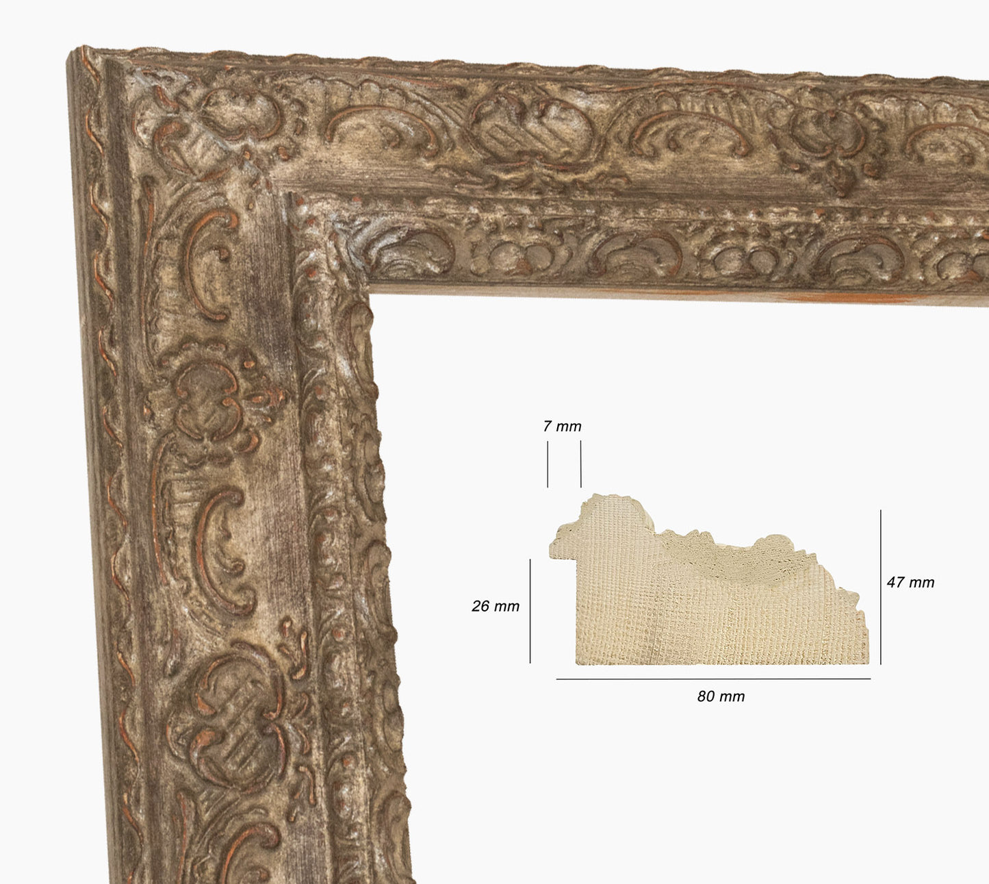 Picture frame Silver antique 634.231