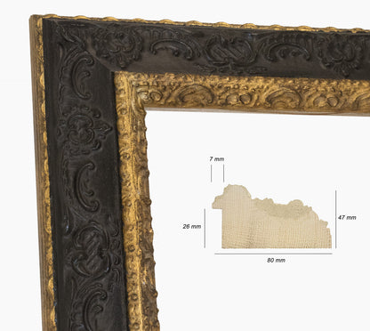 Picture frame black and Gold 634.601