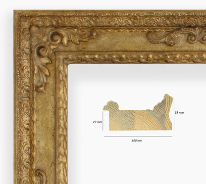 COR.743.010 baroque frame with gold leaf