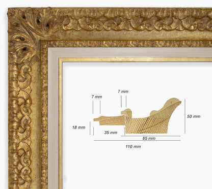 Baroque frame with gold leaf COR4480010135