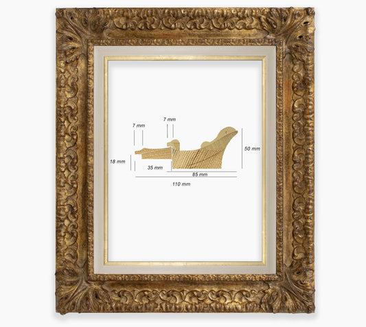 Baroque frame with antique gold leaf COR4480230135