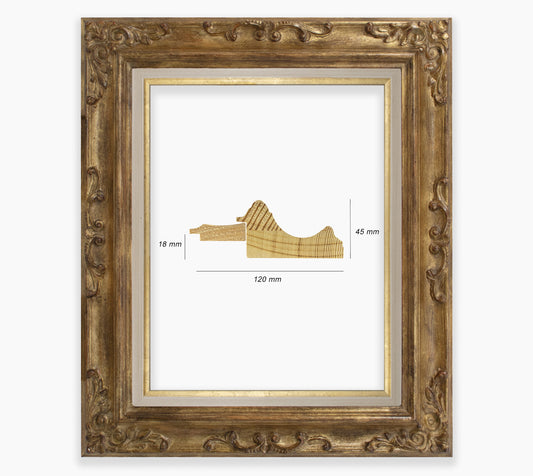 Baroque frame with antique gold leaf COR739230135