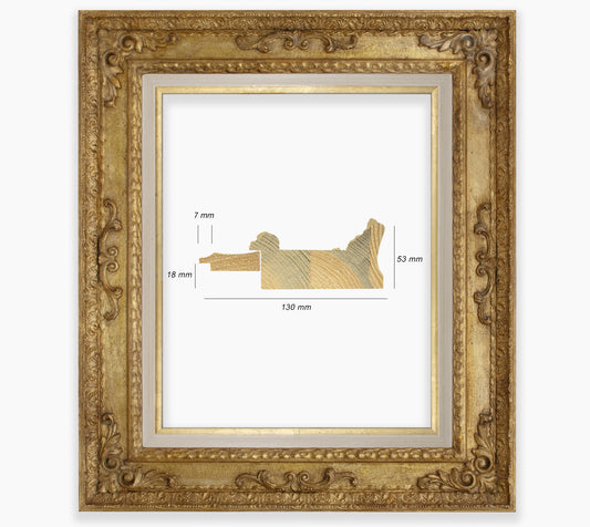 Baroque frame with gold leaf COR743010135
