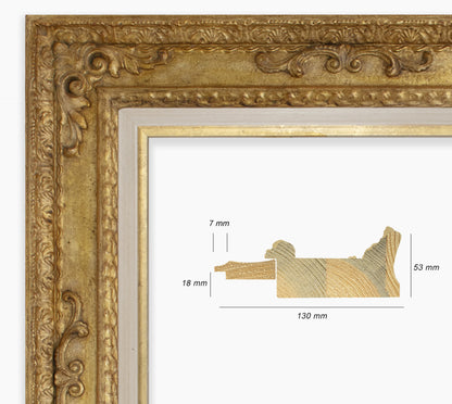 Baroque frame with gold leaf COR743010135